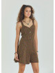 Thin Strap Button Detailed Green Bohemian Jumpsuit 4569